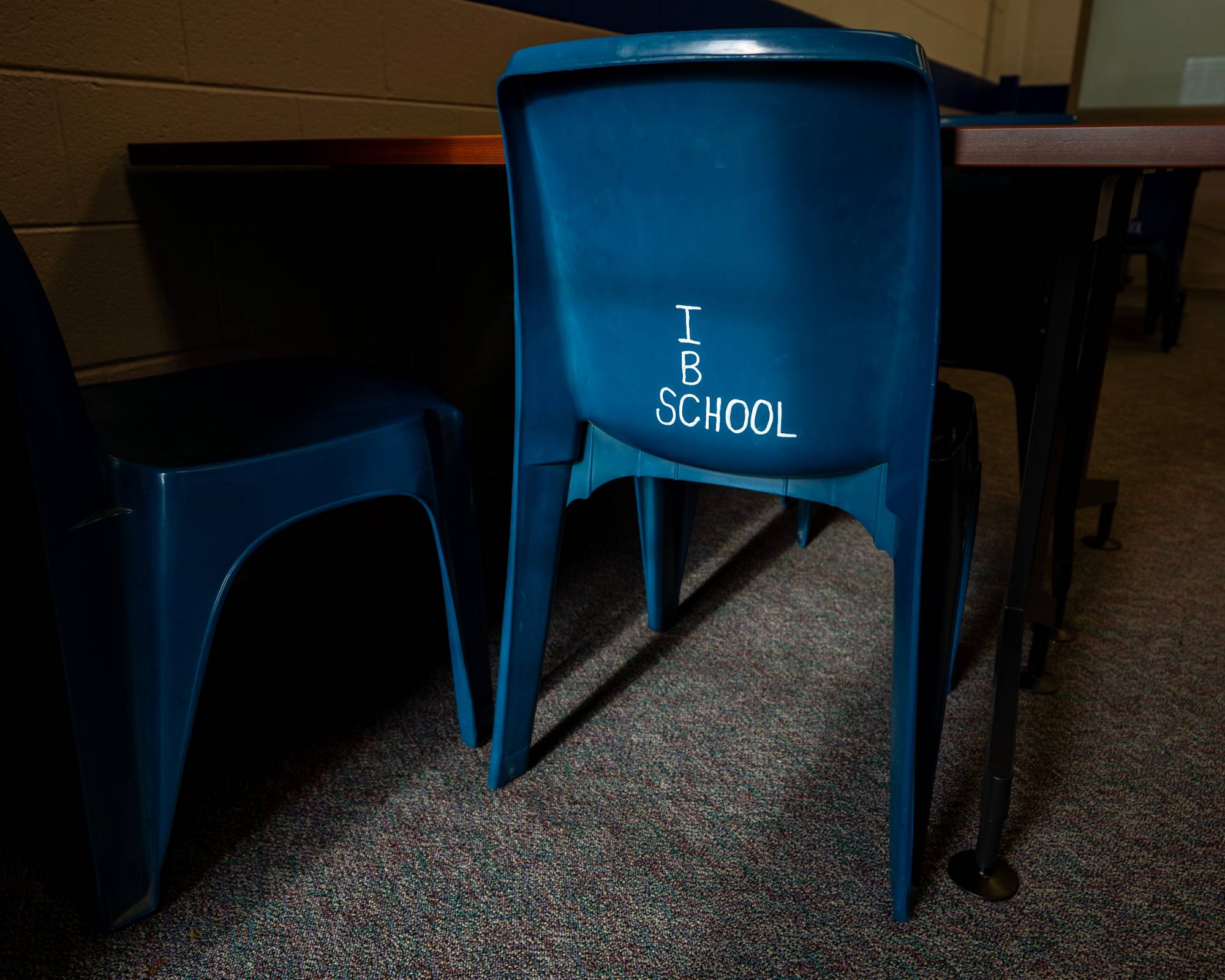 Chair in classroom